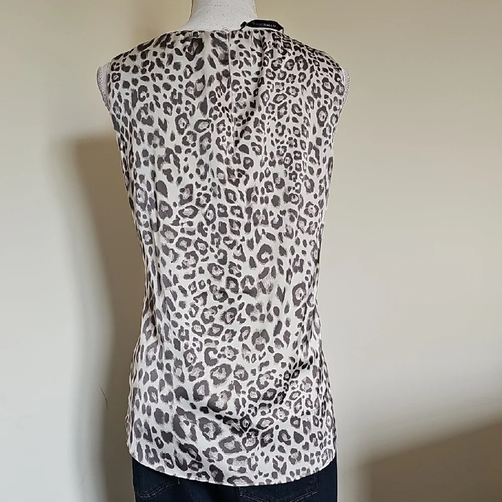 WHBM Leopard Print Sleeveless Top